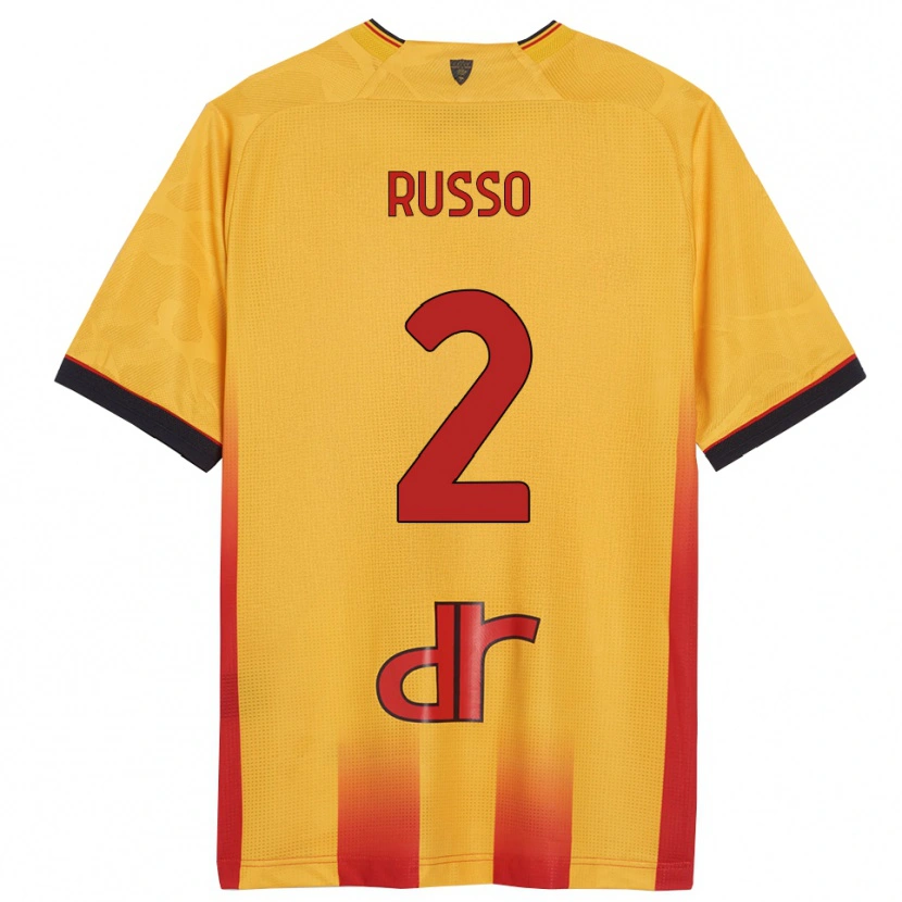 Danxen Damen Luca Russo #2 Gelb Orange Heimtrikot Trikot 2025/26 T-Shirt Österreich