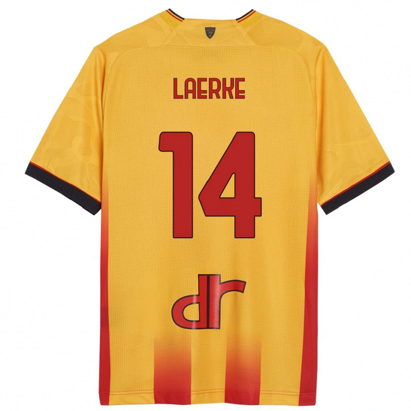 Danxen Damen Hjalte Laerke #14 Gelb Orange Heimtrikot Trikot 2025/26 T-Shirt Österreich