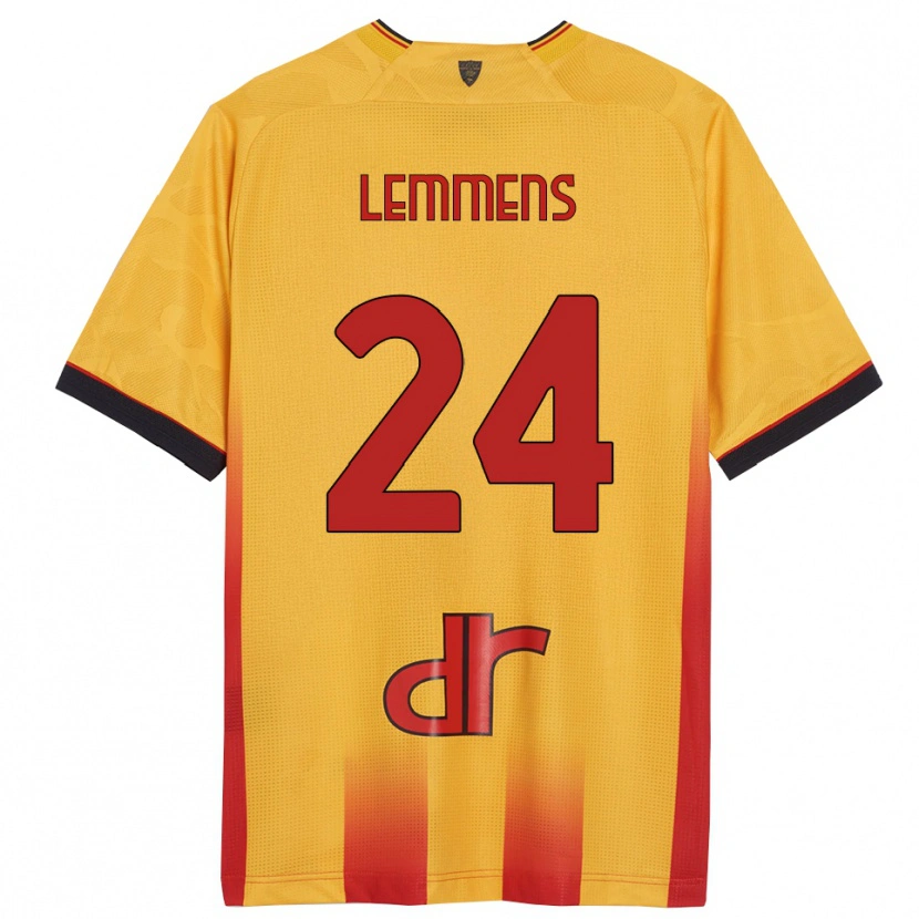 Danxen Damen Mats Lemmens #24 Gelb Orange Heimtrikot Trikot 2025/26 T-Shirt Österreich