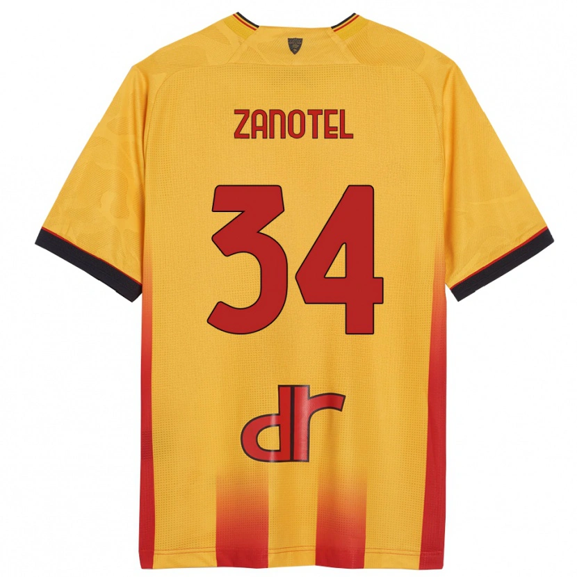 Danxen Damen Giovanni Zanotel #34 Gelb Orange Heimtrikot Trikot 2025/26 T-Shirt Österreich