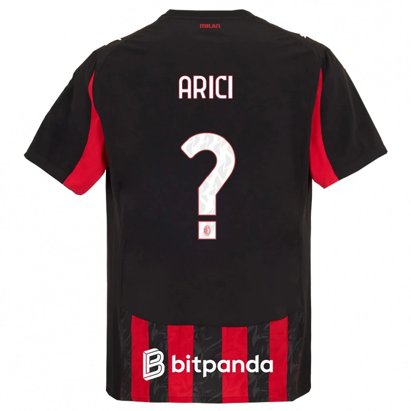 Danxen Damen Alberto Arici #0 Rot Schwarz Heimtrikot Trikot 2025/26 T-Shirt Österreich