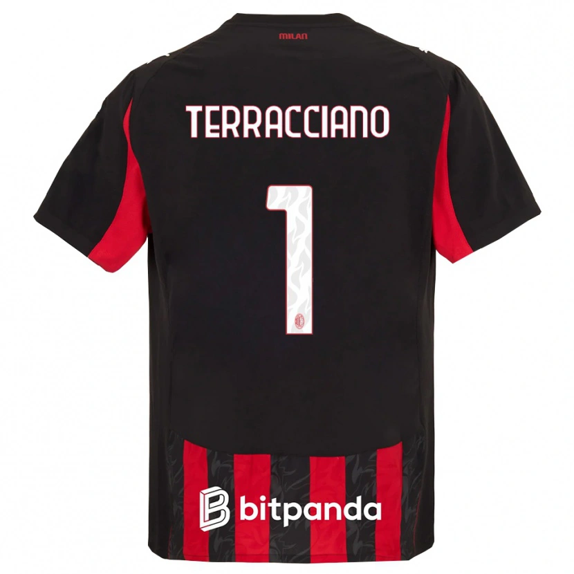 Danxen Damen Pietro Terracciano #1 Rot Schwarz Heimtrikot Trikot 2025/26 T-Shirt Österreich