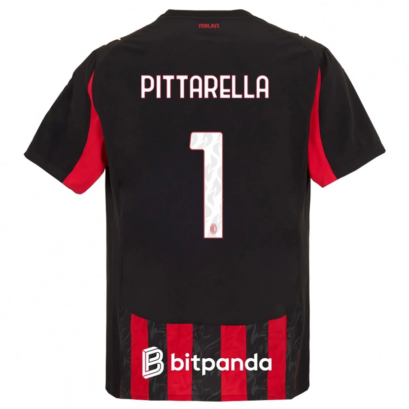 Danxen Damen Matteo Pittarella #1 Rot Schwarz Heimtrikot Trikot 2025/26 T-Shirt Österreich