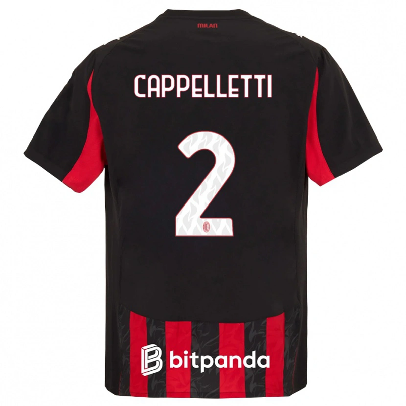 Danxen Damen Mattia Cappelletti #2 Rot Schwarz Heimtrikot Trikot 2025/26 T-Shirt Österreich