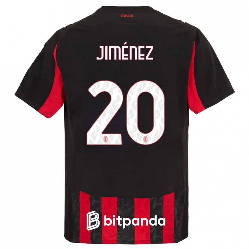 Danxen Damen Álex Jiménez #20 Rot Schwarz Heimtrikot Trikot 2025/26 T-Shirt Österreich