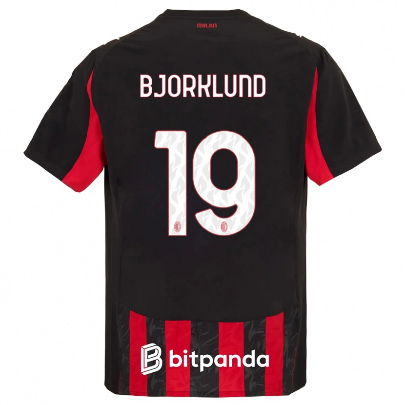Danxen Damen Lukas Bjorklund #19 Rot Schwarz Heimtrikot Trikot 2025/26 T-Shirt Österreich