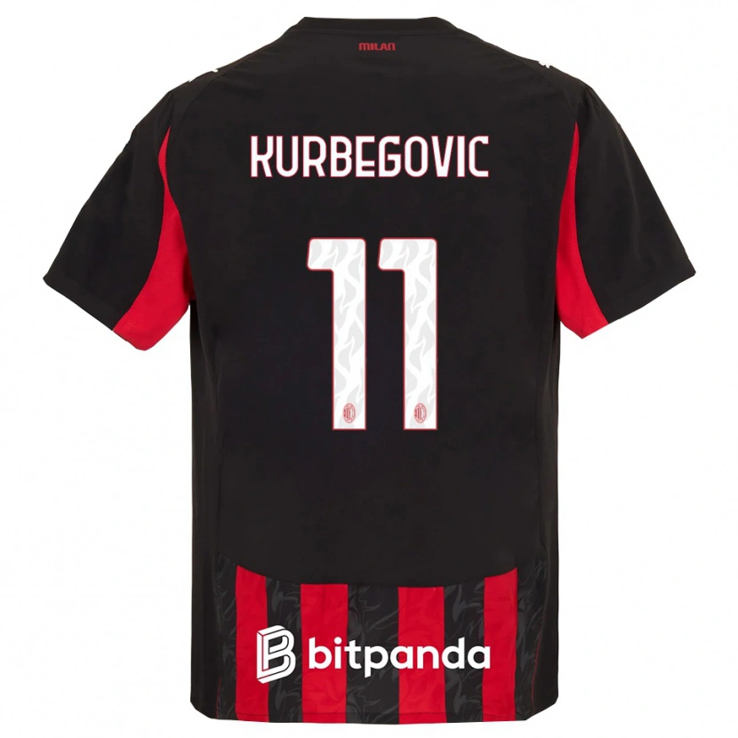 Danxen Damen Dino Kurbegovic #11 Rot Schwarz Heimtrikot Trikot 2025/26 T-Shirt Österreich