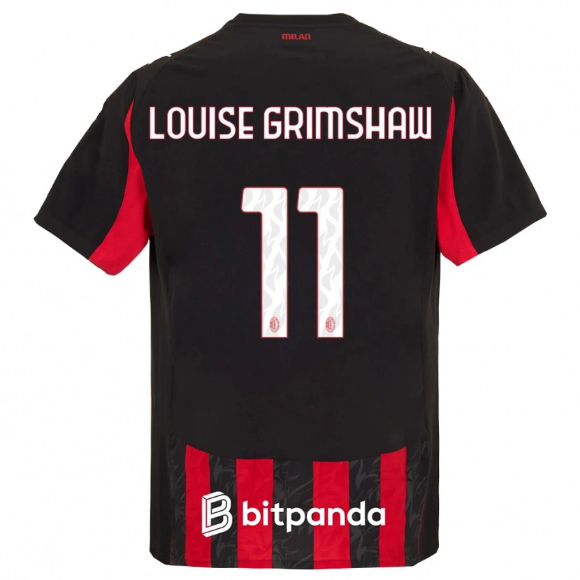 Danxen Damen Christy Louise Grimshaw #11 Rot Schwarz Heimtrikot Trikot 2025/26 T-Shirt Österreich