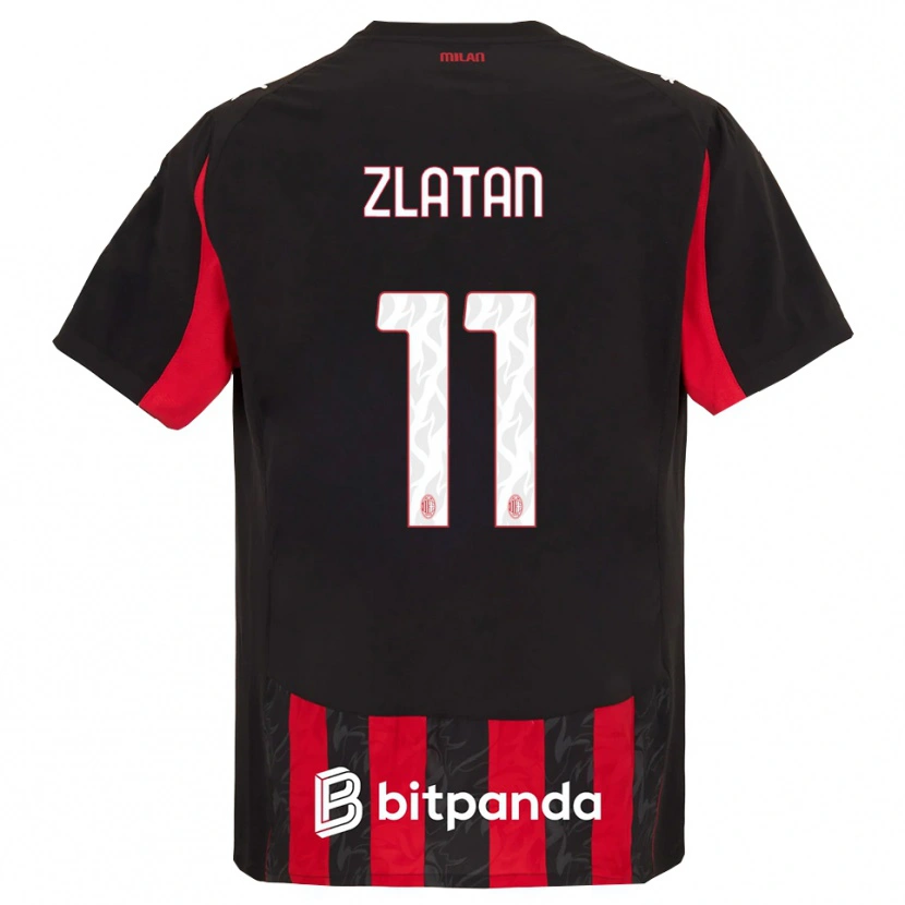 Danxen Damen Zlatan Ibrahimovic #11 Rot Schwarz Heimtrikot Trikot 2025/26 T-Shirt Österreich