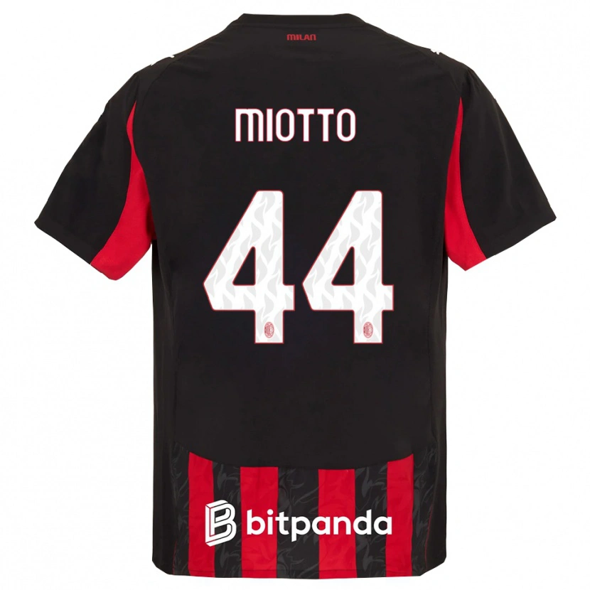 Danxen Damen Giorgia Miotto #44 Rot Schwarz Heimtrikot Trikot 2025/26 T-Shirt Österreich