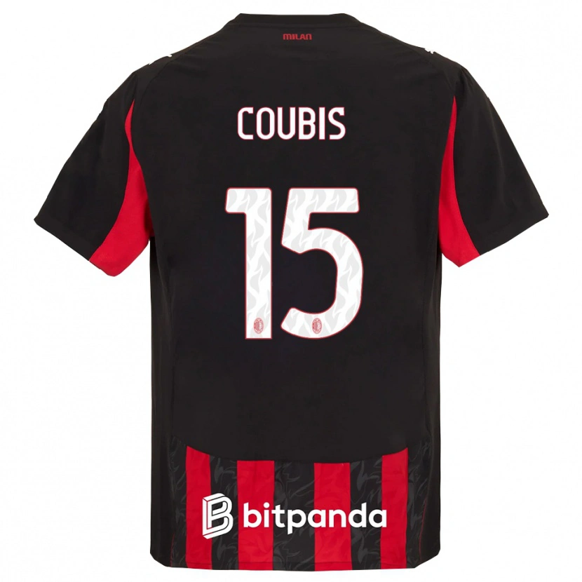 Danxen Damen Andrei Coubiș #15 Rot Schwarz Heimtrikot Trikot 2025/26 T-Shirt Österreich