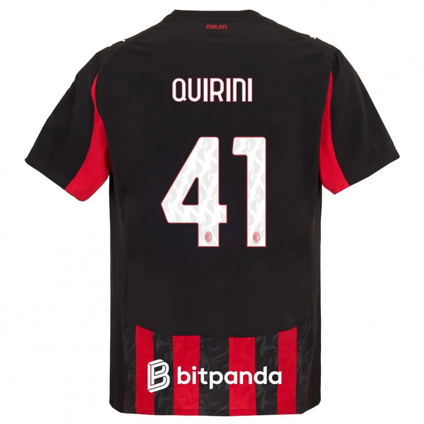 Danxen Damen Ettore Quirini #41 Rot Schwarz Heimtrikot Trikot 2025/26 T-Shirt Österreich