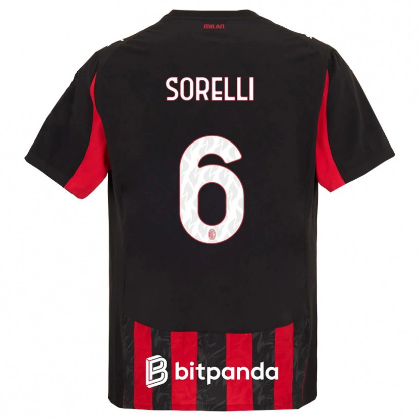 Danxen Damen Nadine Sorelli #6 Rot Schwarz Heimtrikot Trikot 2025/26 T-Shirt Österreich