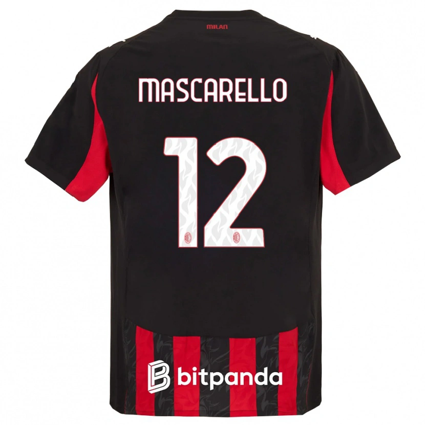 Danxen Damen Marta Mascarello #12 Rot Schwarz Heimtrikot Trikot 2025/26 T-Shirt Österreich