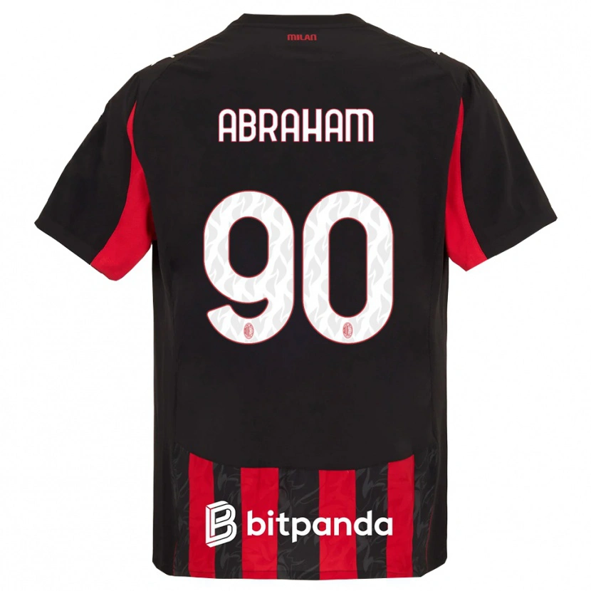 Danxen Damen Tammy Abraham #90 Rot Schwarz Heimtrikot Trikot 2025/26 T-Shirt Österreich