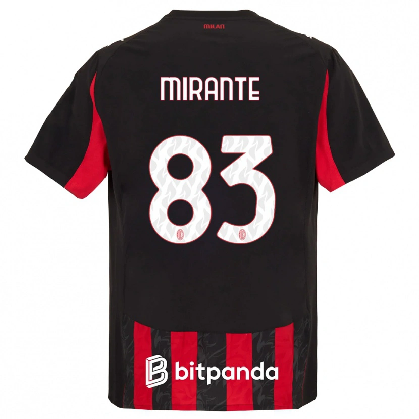 Danxen Damen Antonio Mirante #83 Rot Schwarz Heimtrikot Trikot 2025/26 T-Shirt Österreich