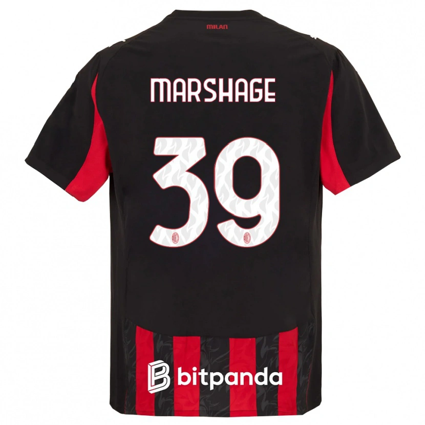 Danxen Damen Wilgot Marshage #39 Rot Schwarz Heimtrikot Trikot 2025/26 T-Shirt Österreich