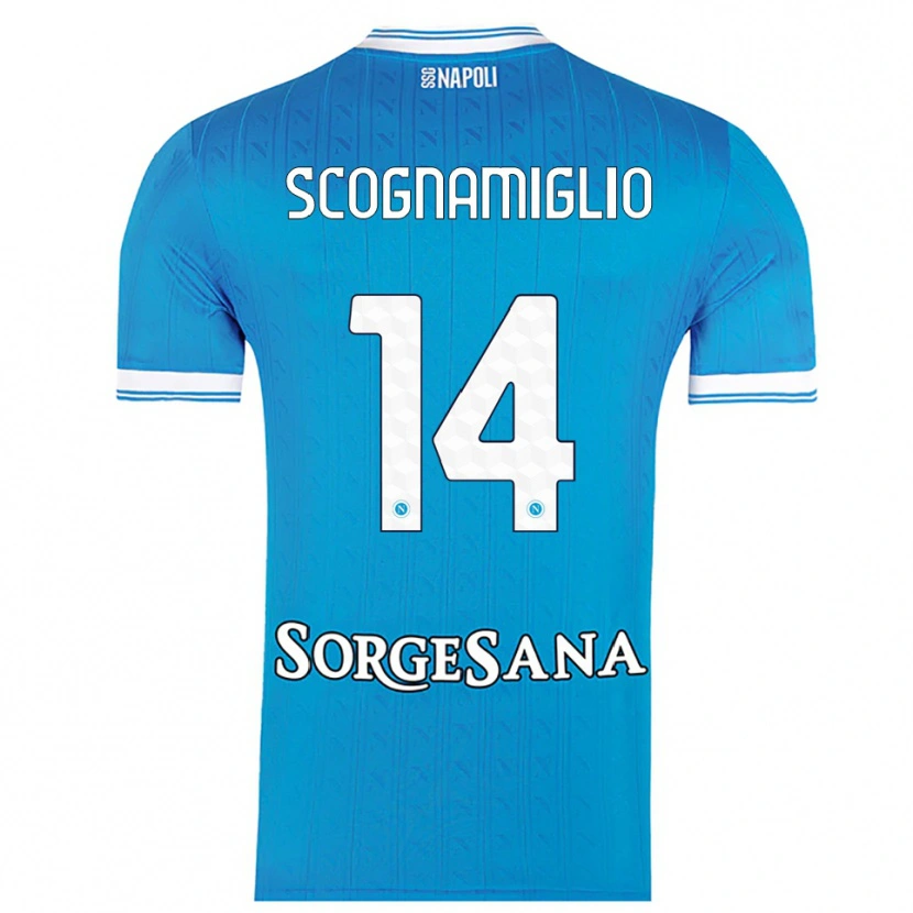 Danxen Damen Fabio Scognamiglio #14 Himmelblau Weiß Heimtrikot Trikot 2025/26 T-Shirt Österreich