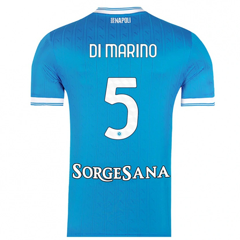 Danxen Damen Paola Di Marino #5 Himmelblau Weiß Heimtrikot Trikot 2025/26 T-Shirt Österreich