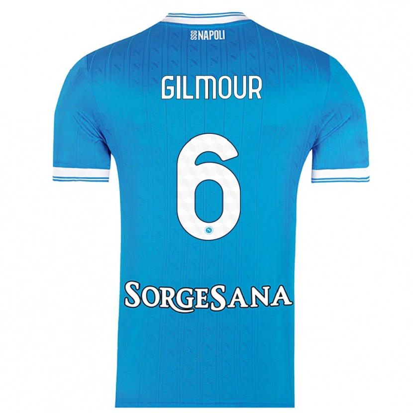 Danxen Damen Billy Gilmour #6 Himmelblau Weiß Heimtrikot Trikot 2025/26 T-Shirt Österreich