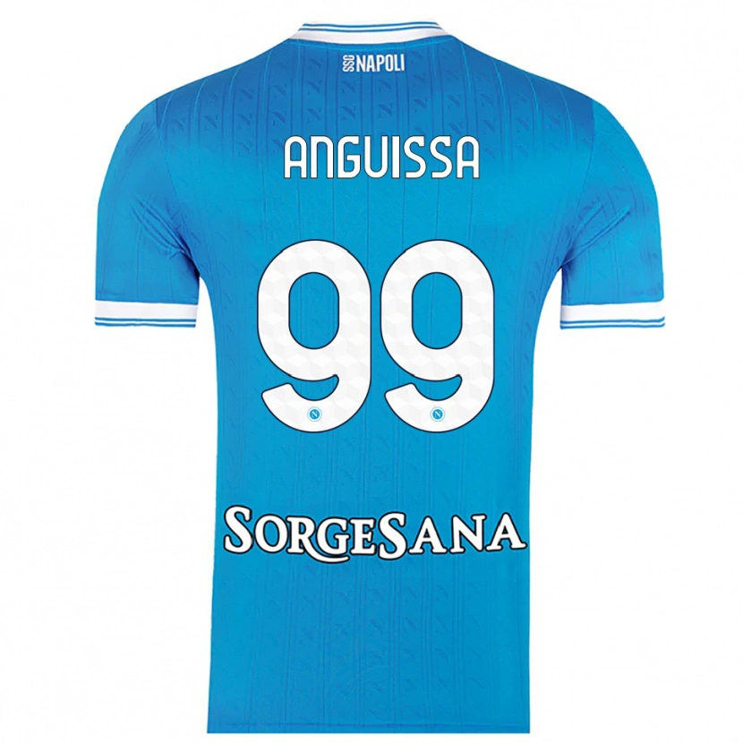 Danxen Damen Frank Anguissa #99 Himmelblau Weiß Heimtrikot Trikot 2025/26 T-Shirt Österreich