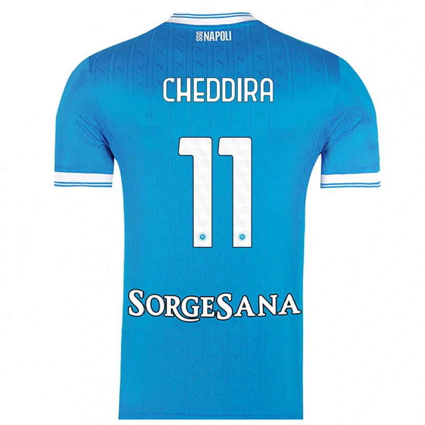 Danxen Damen Walid Cheddira #11 Himmelblau Weiß Heimtrikot Trikot 2025/26 T-Shirt Österreich