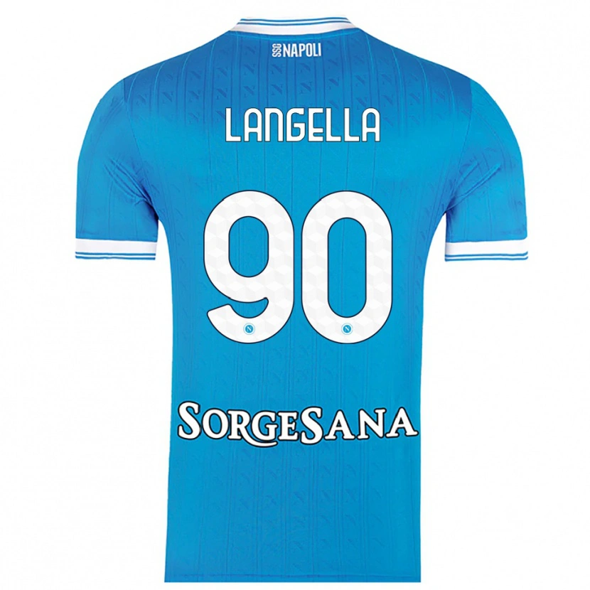 Danxen Damen Gabriella Langella #90 Himmelblau Weiß Heimtrikot Trikot 2025/26 T-Shirt Österreich