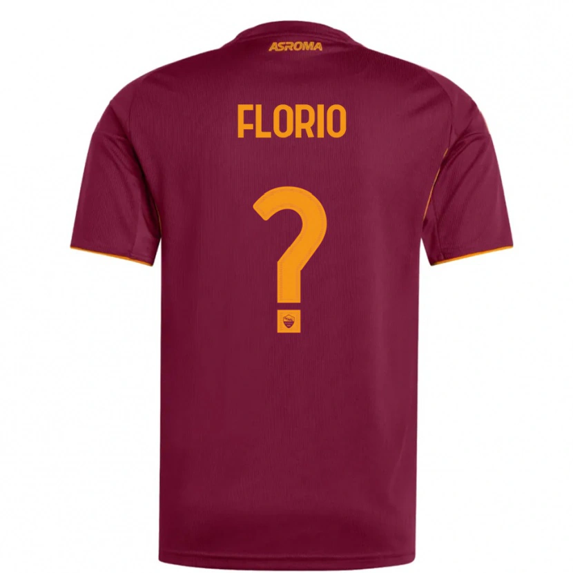 Danxen Damen Davide Florio #0 Burgunderrot Orange Heimtrikot Trikot 2025/26 T-Shirt Österreich
