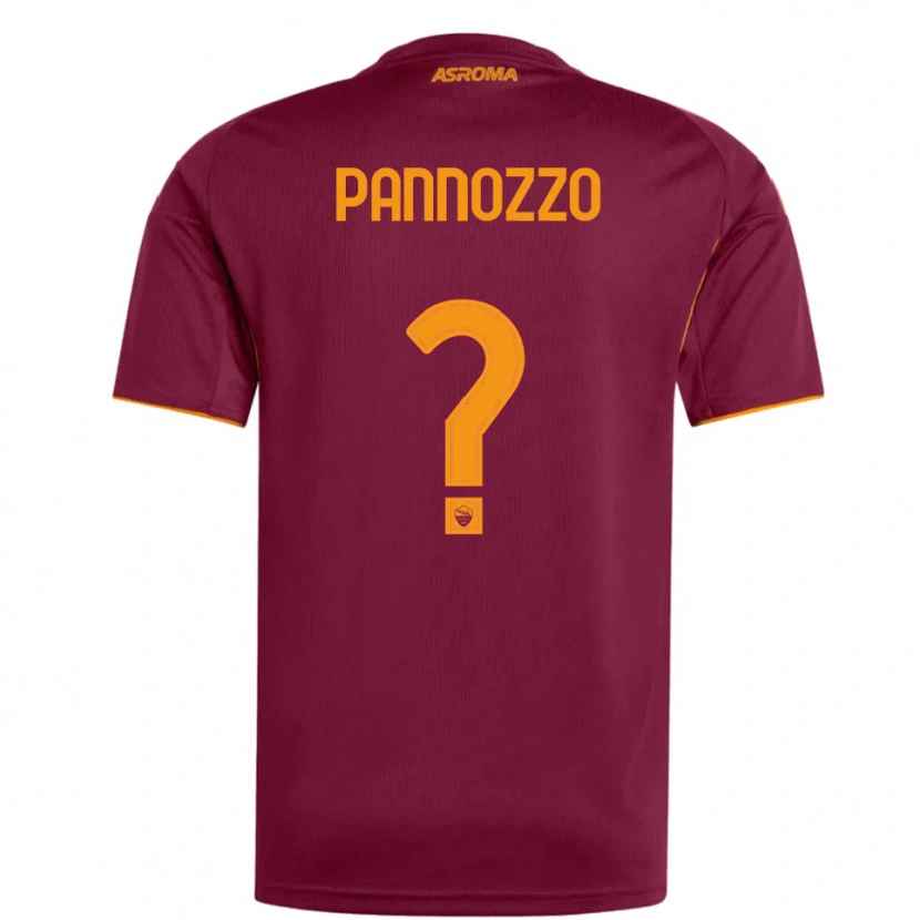 Danxen Damen Nicolò Pannozzo #0 Burgunderrot Orange Heimtrikot Trikot 2025/26 T-Shirt Österreich