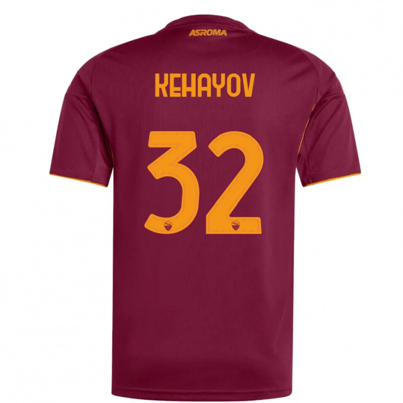 Danxen Damen Atanas Kehayov #32 Burgunderrot Orange Heimtrikot Trikot 2025/26 T-Shirt Österreich