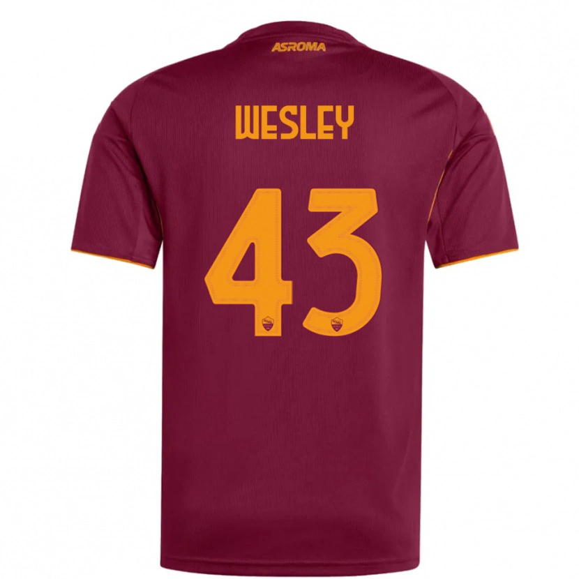Danxen Damen Wesley #43 Burgunderrot Orange Heimtrikot Trikot 2025/26 T-Shirt Österreich