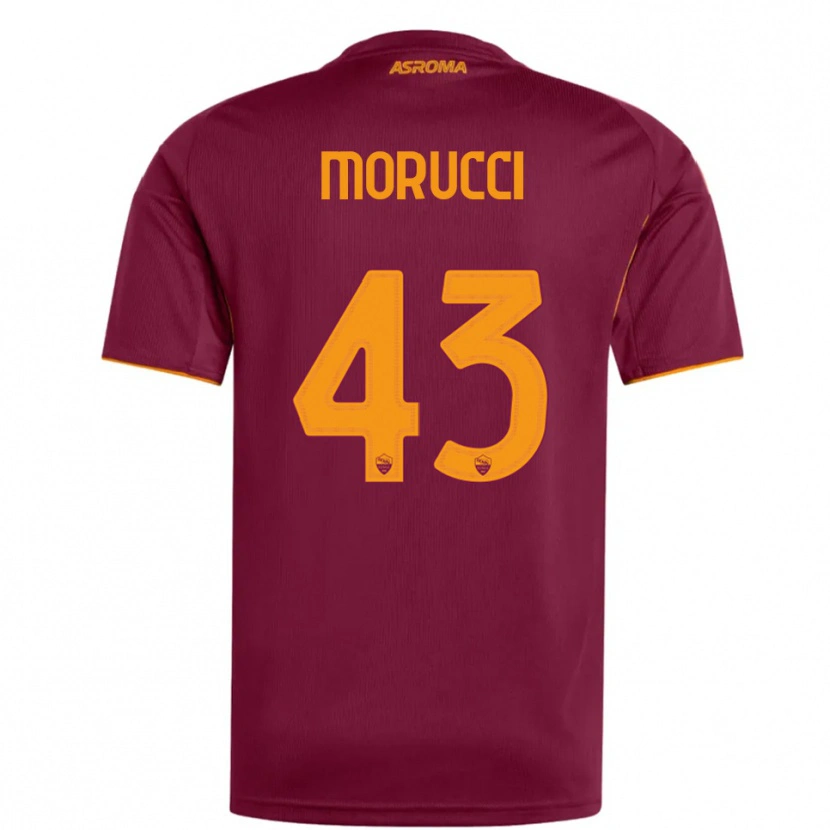 Danxen Damen Edoardo Morucci #43 Burgunderrot Orange Heimtrikot Trikot 2025/26 T-Shirt Österreich