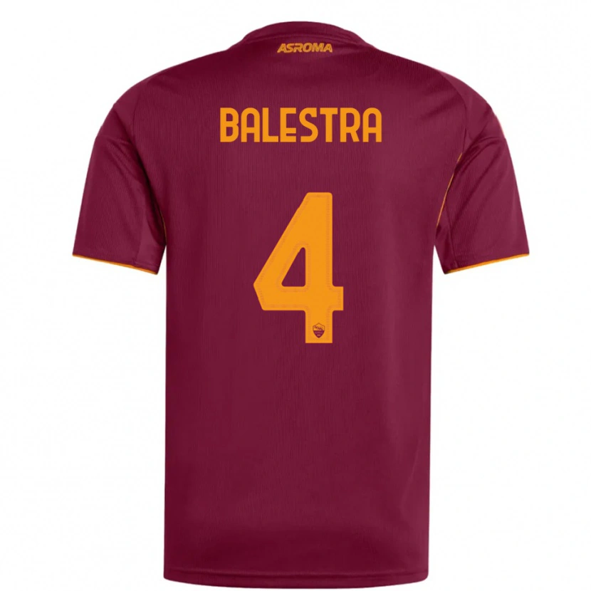 Danxen Damen Christian Balestra #4 Burgunderrot Orange Heimtrikot Trikot 2025/26 T-Shirt Österreich