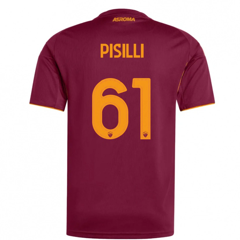 Danxen Damen Niccolò Pisilli #61 Burgunderrot Orange Heimtrikot Trikot 2025/26 T-Shirt Österreich