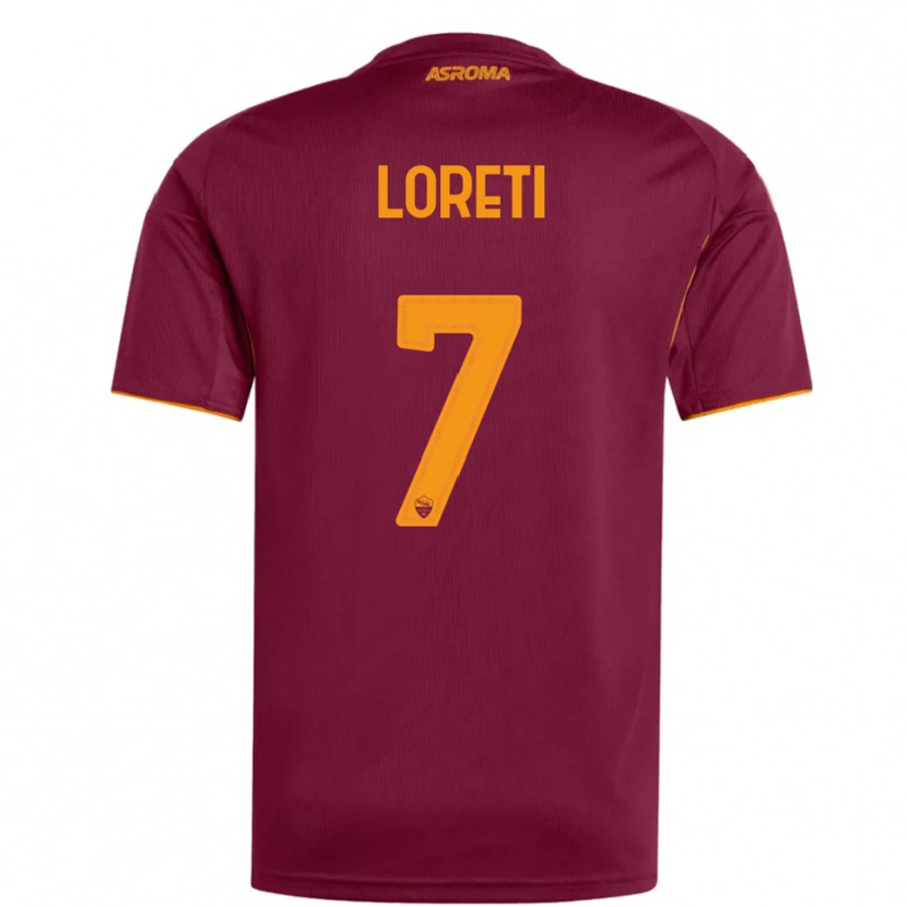 Danxen Damen Mirko Loreti #7 Burgunderrot Orange Heimtrikot Trikot 2025/26 T-Shirt Österreich