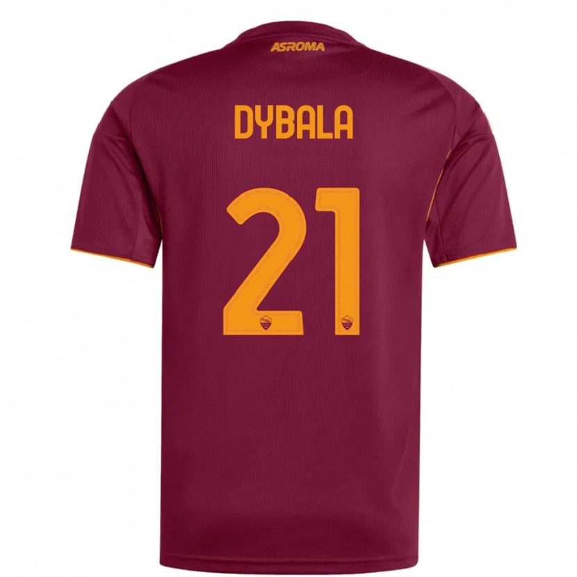 Danxen Damen Paulo Dybala #21 Burgunderrot Orange Heimtrikot Trikot 2025/26 T-Shirt Österreich