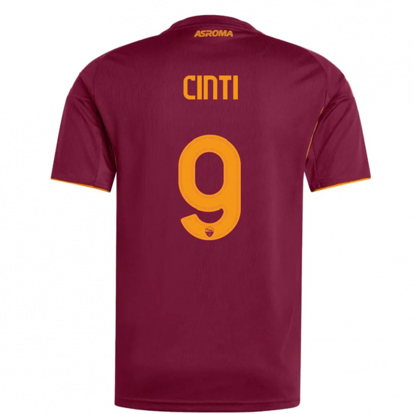 Danxen Damen Valerio Cinti #9 Burgunderrot Orange Heimtrikot Trikot 2025/26 T-Shirt Österreich