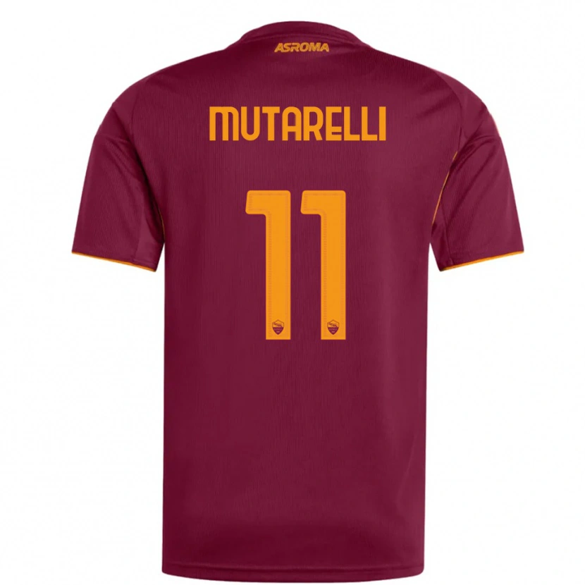 Danxen Damen Matteo Mutarelli #11 Burgunderrot Orange Heimtrikot Trikot 2025/26 T-Shirt Österreich