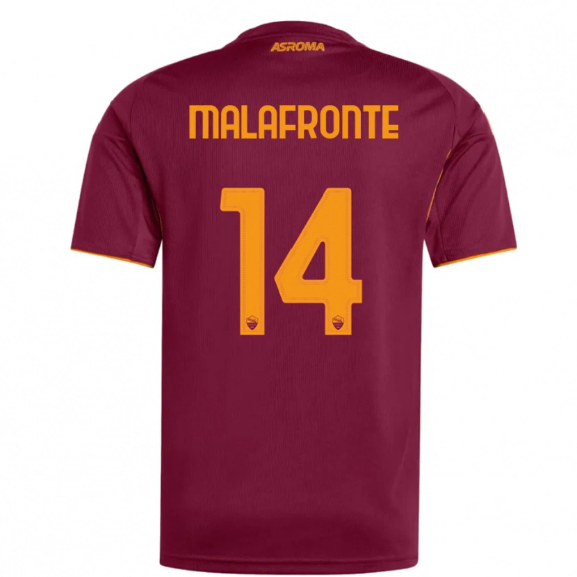 Danxen Damen Matteo Malafronte #14 Burgunderrot Orange Heimtrikot Trikot 2025/26 T-Shirt Österreich