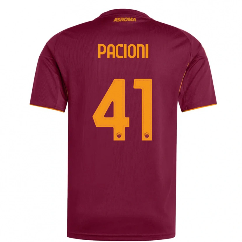 Danxen Damen Eleonora Pacioni #41 Burgunderrot Orange Heimtrikot Trikot 2025/26 T-Shirt Österreich
