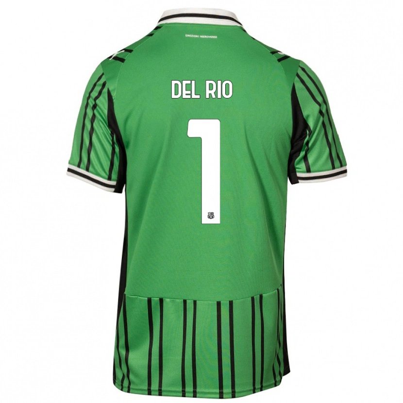 Danxen Damen Davide Del Rio #1 Grün Schwarz Heimtrikot Trikot 2025/26 T-Shirt Österreich
