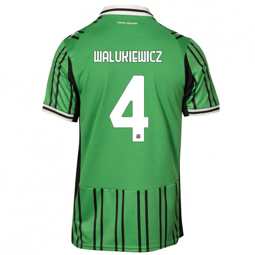 Danxen Damen Sebastian Walukiewicz #4 Grün Schwarz Heimtrikot Trikot 2025/26 T-Shirt Österreich