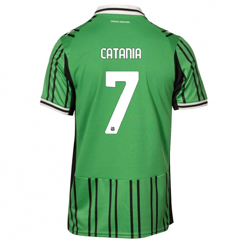 Danxen Damen Nicolò Catania #7 Grün Schwarz Heimtrikot Trikot 2025/26 T-Shirt Österreich