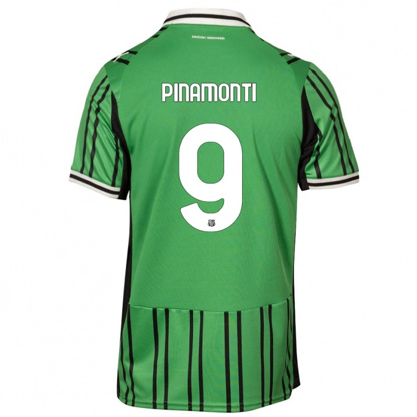 Danxen Damen Andrea Pinamonti #9 Grün Schwarz Heimtrikot Trikot 2025/26 T-Shirt Österreich