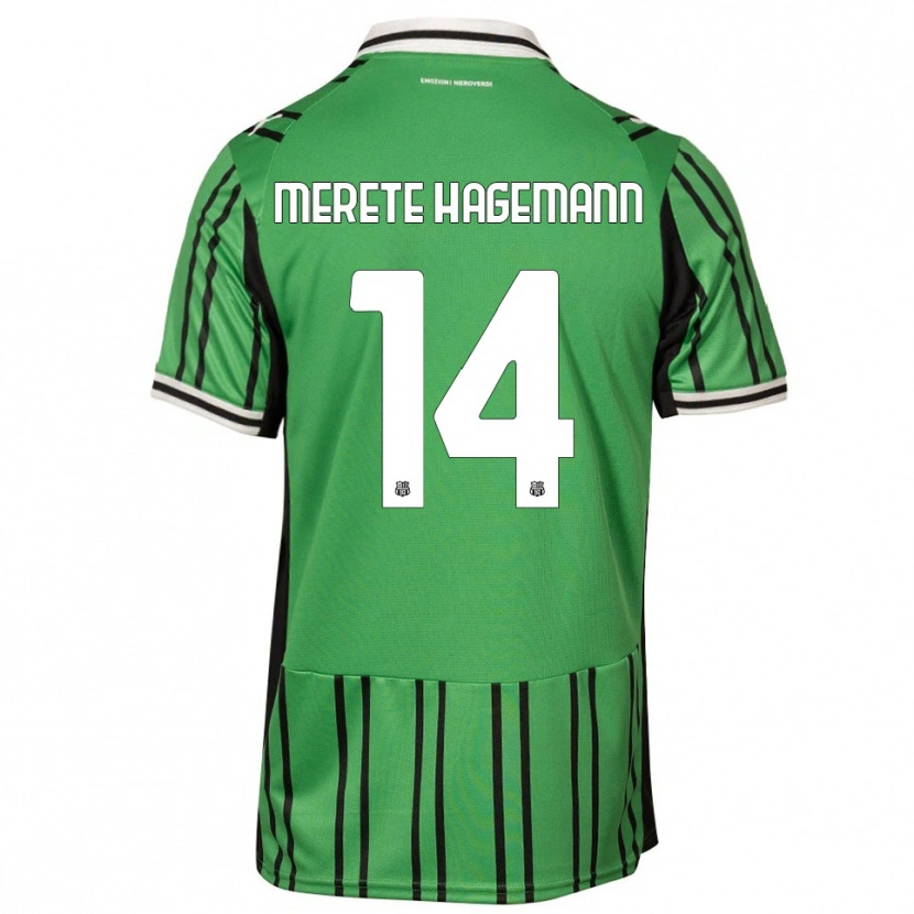 Danxen Damen Maja Merete Hagemann #14 Grün Schwarz Heimtrikot Trikot 2025/26 T-Shirt Österreich