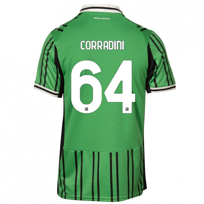 Danxen Damen Francesco Corradini #64 Grün Schwarz Heimtrikot Trikot 2025/26 T-Shirt Österreich