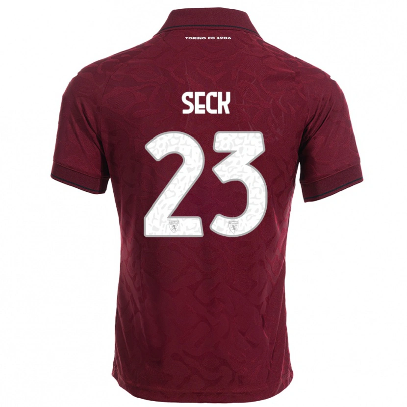 Danxen Damen Demba Seck #23 Burgunderrot Weiß Heimtrikot Trikot 2025/26 T-Shirt Österreich