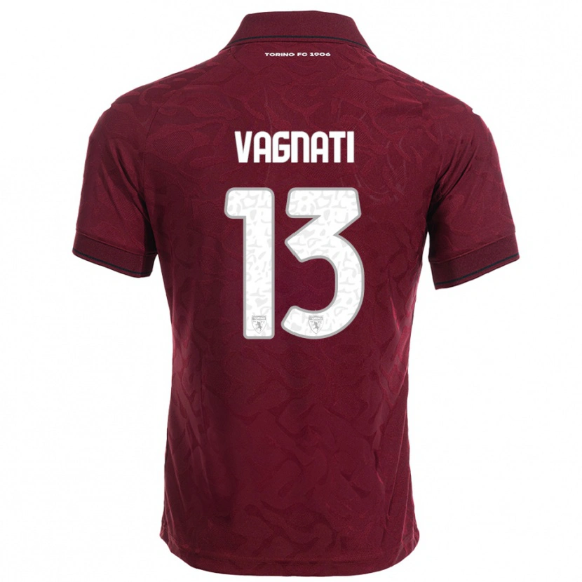 Danxen Damen Manuel Vagnati #13 Burgunderrot Weiß Heimtrikot Trikot 2025/26 T-Shirt Österreich
