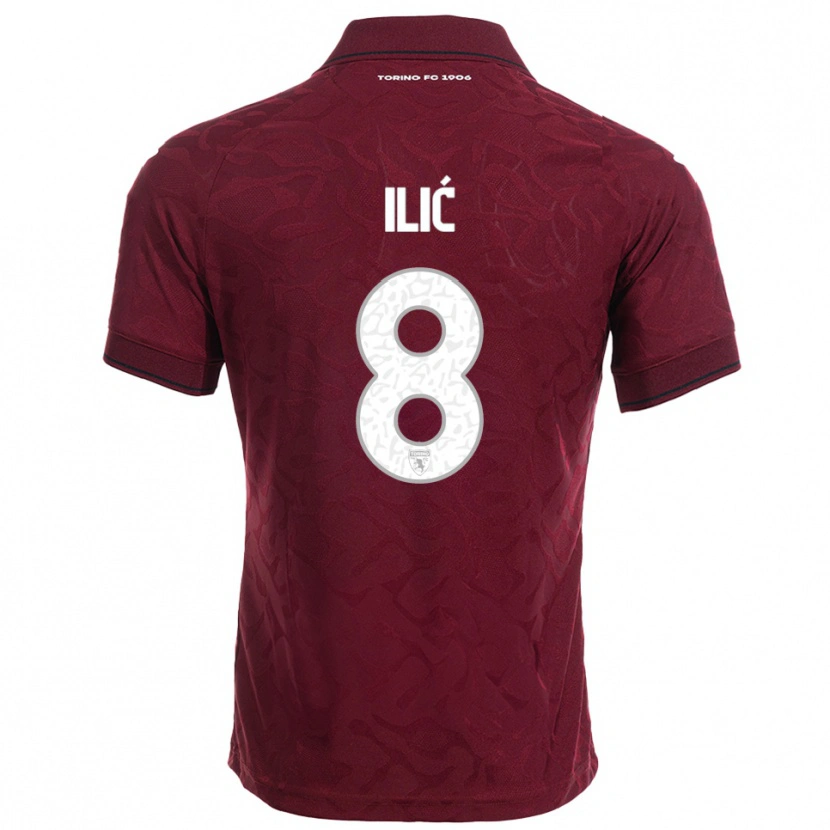 Danxen Damen Ivan Ilić #8 Burgunderrot Weiß Heimtrikot Trikot 2025/26 T-Shirt Österreich