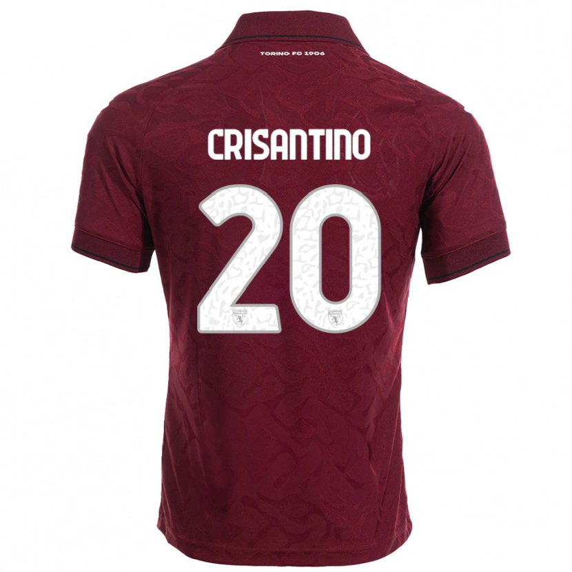 Danxen Damen Giulia Crisantino #20 Burgunderrot Weiß Heimtrikot Trikot 2025/26 T-Shirt Österreich